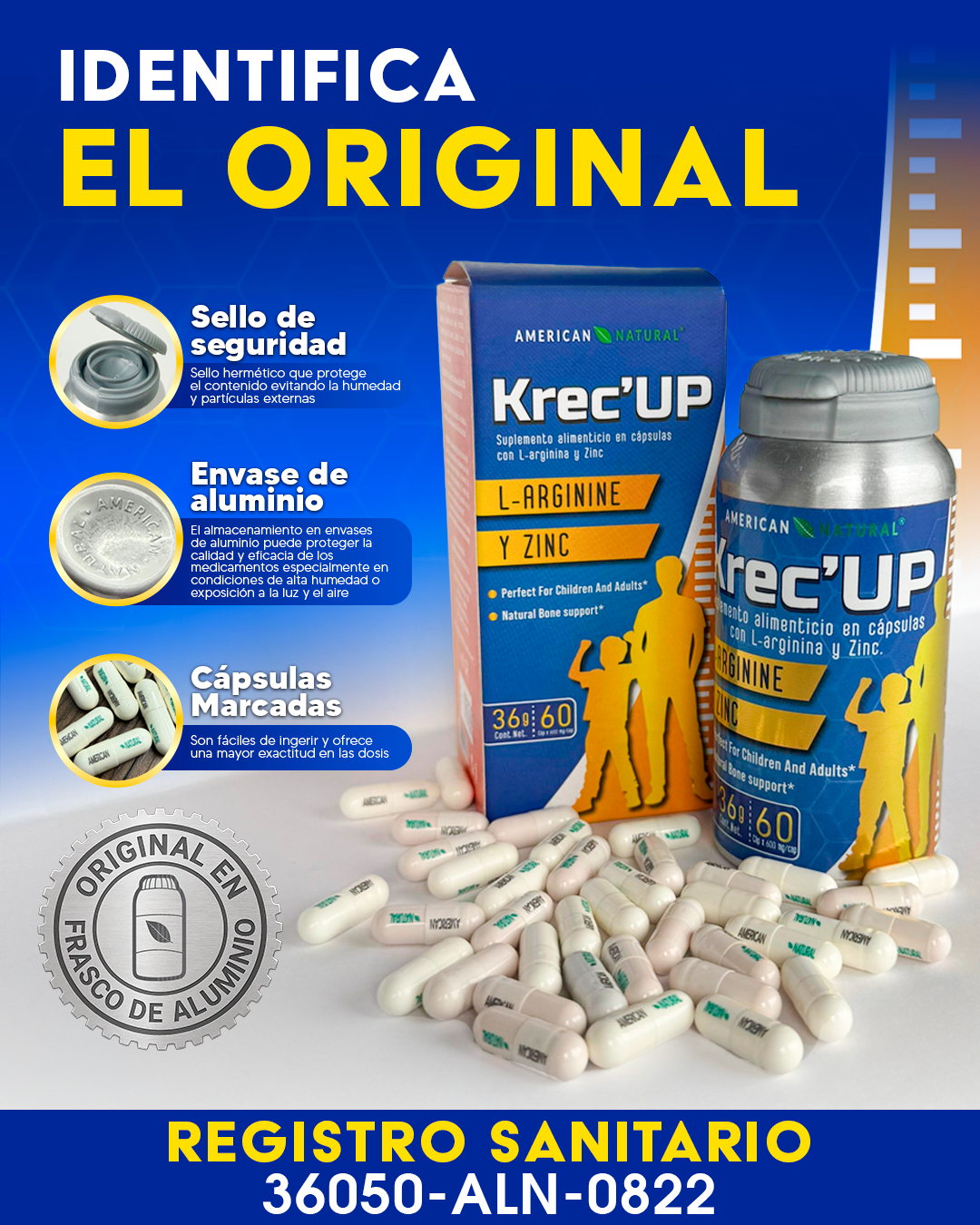 **Suplemento KreceUp™ de Crecimiento Natural**