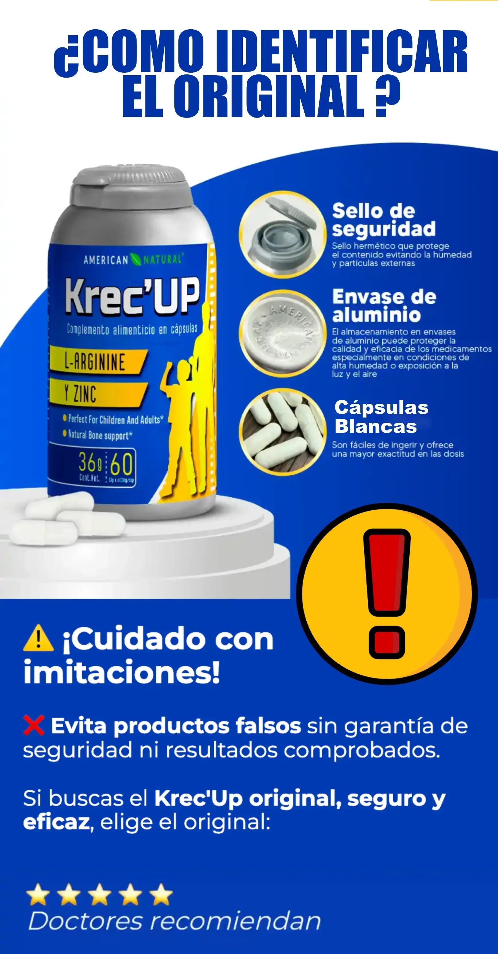 **Suplemento KreceUp™ de Crecimiento Natural**